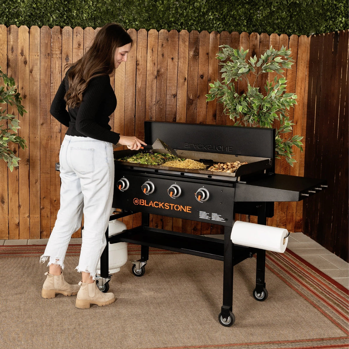 4-Burner 36" Griddle Cooking Station with Hard Cover