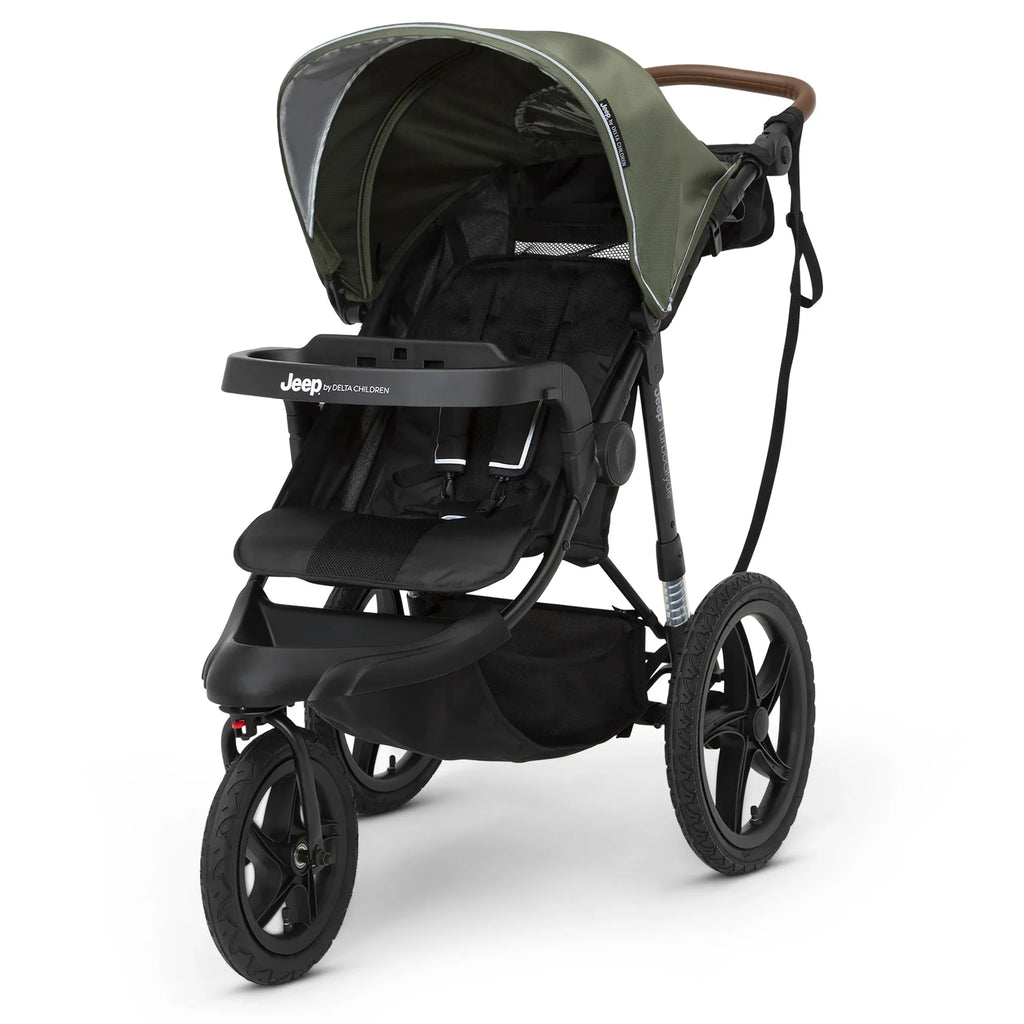 2026 NewJeep TurboGlyde Jogging Stroller by Delta Children, Black