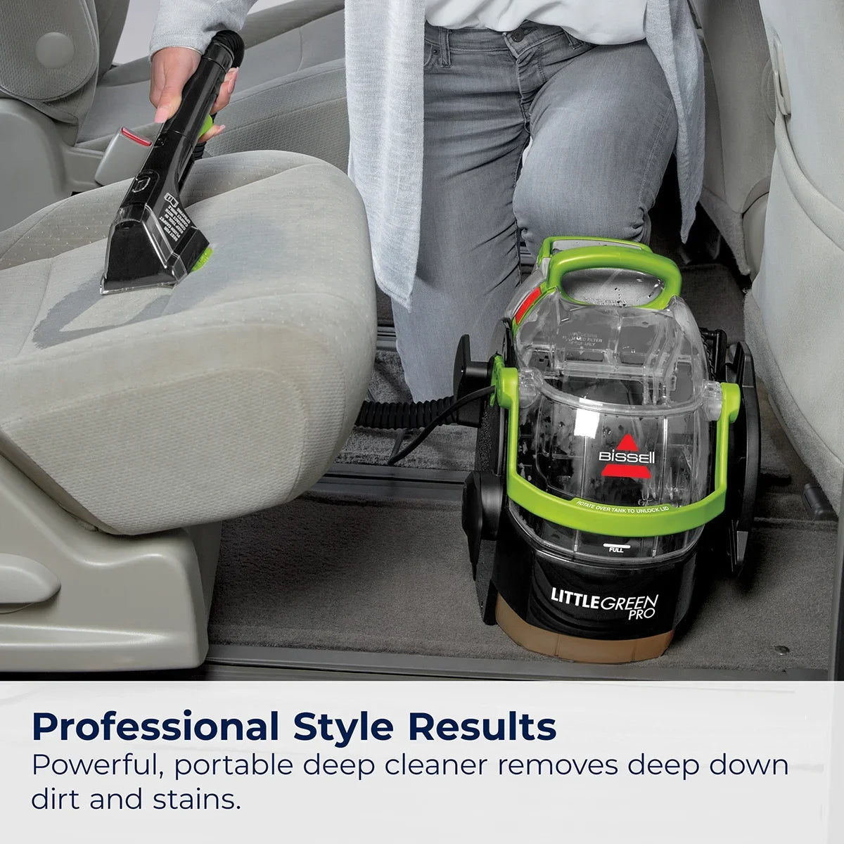 2026 NewBISSELL Little Green Pro Portable Deep Cleaner, for Carpet, Upholstery, and Auto, Compact, Superior Suction, Professional Cleaning, StainProtect Technology, 2505