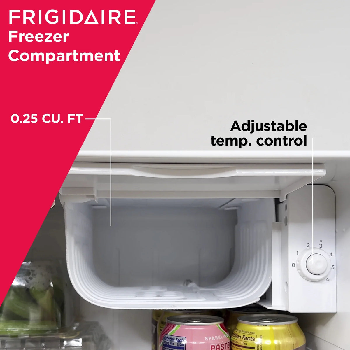2026 NewFrigidaire 1.6 Cu ft. Retro Compact Refrigerator with Side Bottle Opener, Coral