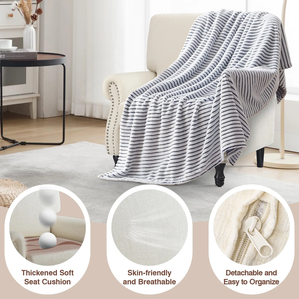 2026 NewCOOLHUT Modern Accent Chair Armchair, Linen Fabric Upholstered Comfy Single Sofa with Solid Wood Frame for Living Room, Gray