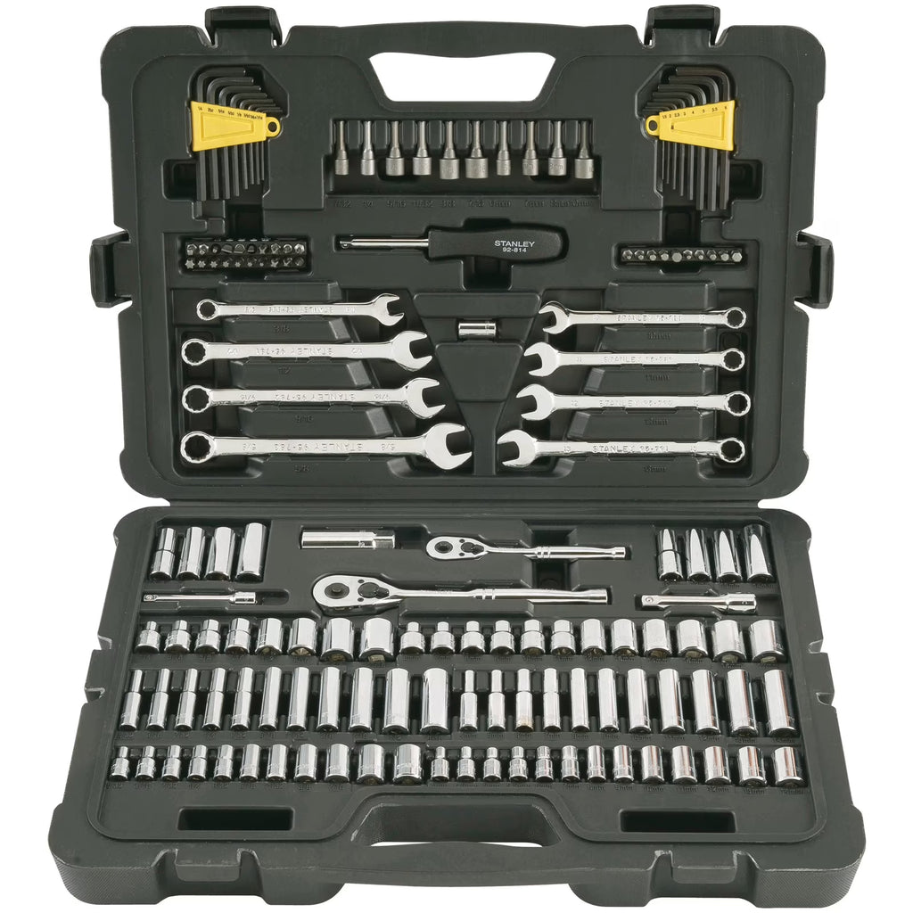 STANLEY STMT71653 145-Piece Mechanics Tool Set, Chrome