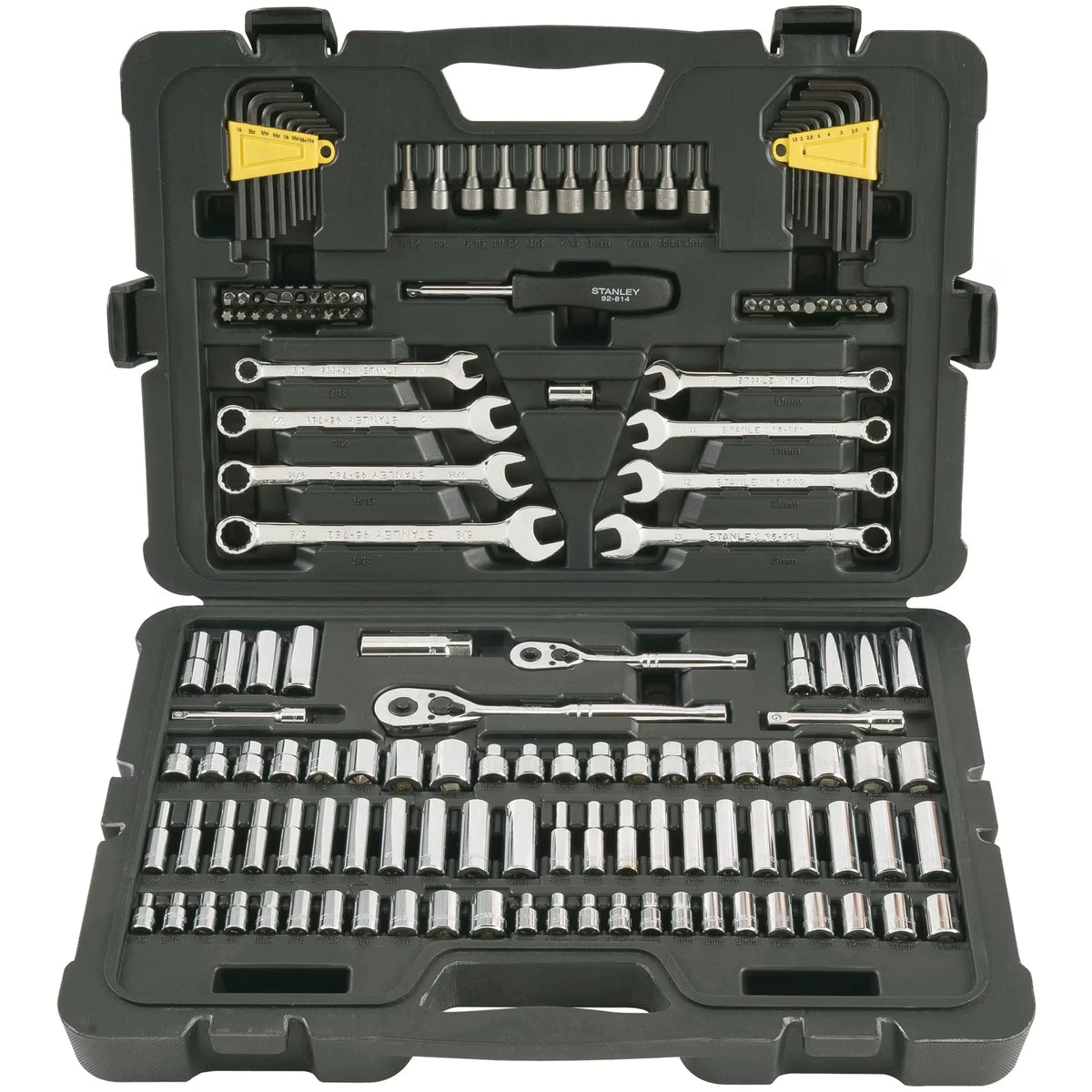 STANLEY STMT71653 145-Piece Mechanics Tool Set, Chrome
