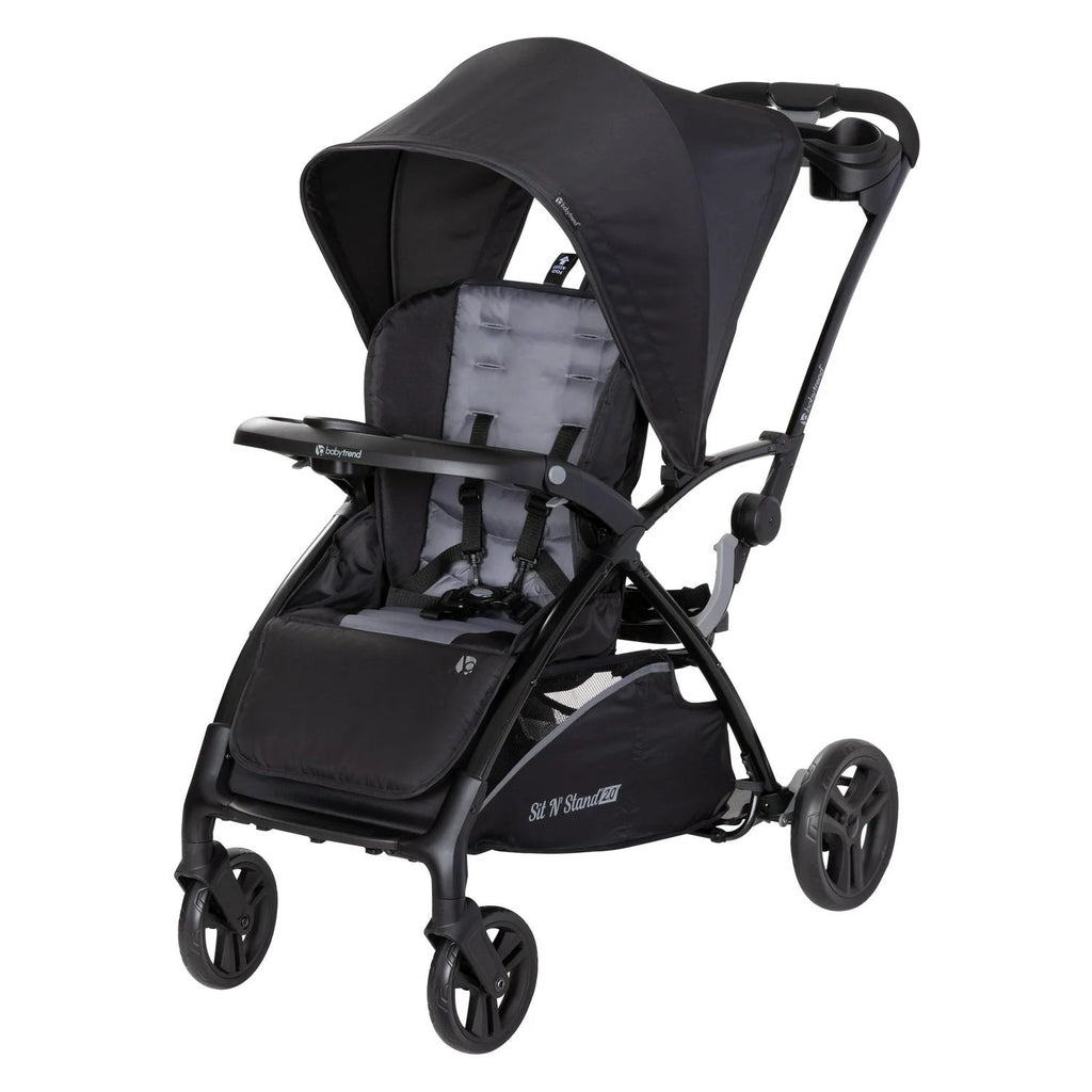 2026 NewBaby Trend Sit N- Stand 2.0 Stroller. Simply Grey