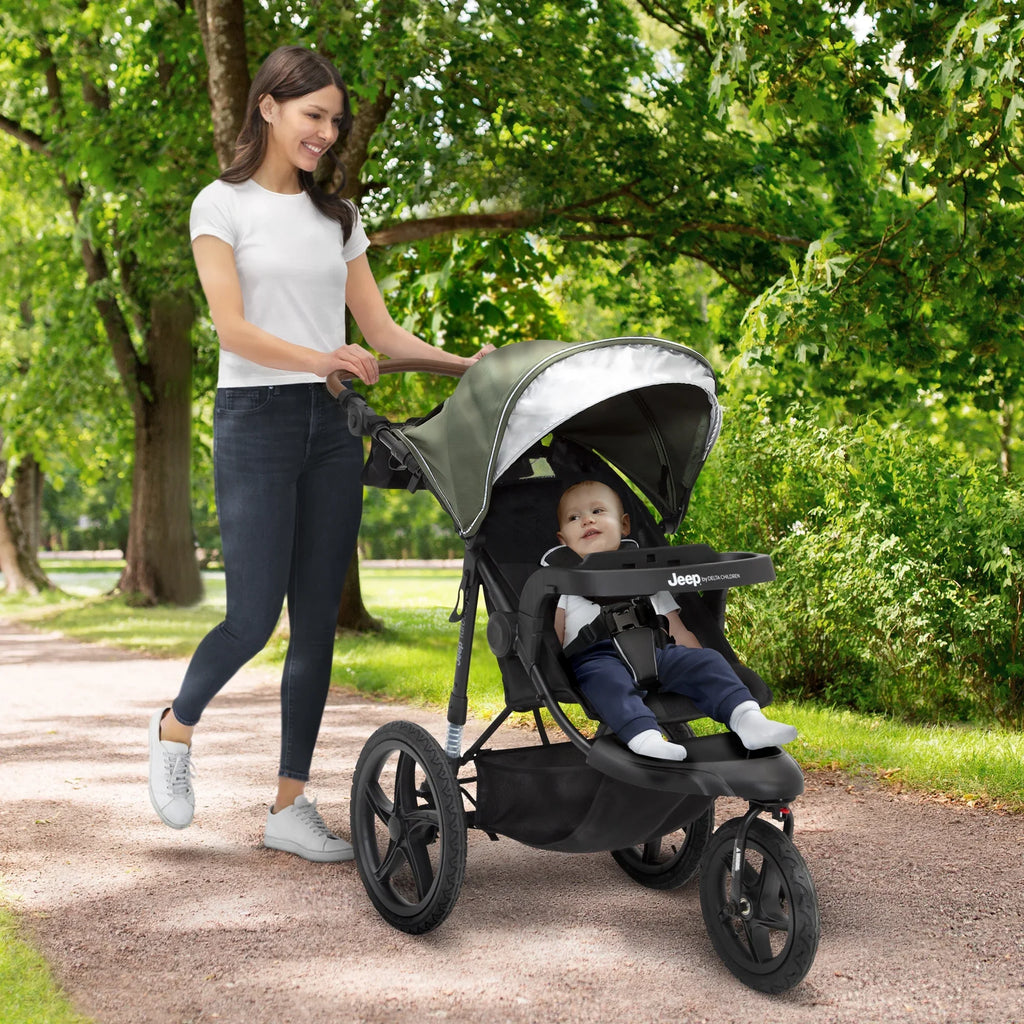 2026 NewJeep TurboGlyde Jogging Stroller by Delta Children, Black