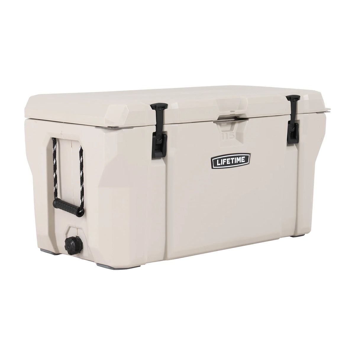 Lifetime 65 qt Bear-Resistant Camping Cooler, Premium High Performance, Ice Retention, Hard Cooler, 75 Can Capacity, Arctic White (91108)