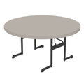 Lifetime 60 Inch Round Folding Table for Indoor and Outdoor Use, Professional Grade, Putty Color