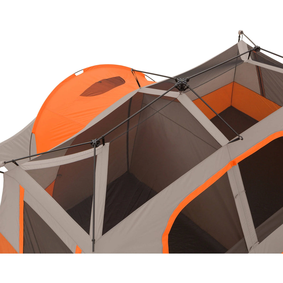 Ozark Trail 11-Person Instant Cabin Tent with Private Room -C 3-Room Family Camping Tent with Awning