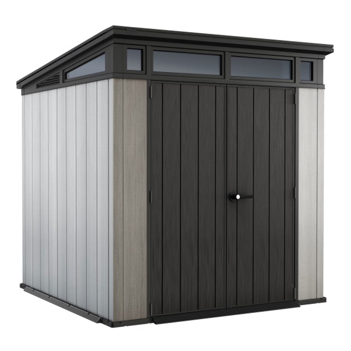 2026 NewKeter Artisan 9x7 Foot Large Outdoor Shed & Floor w/Modern Design, Grey