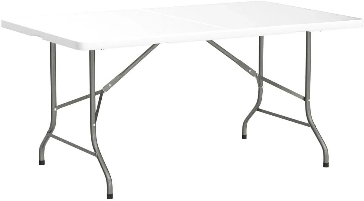2026 NewAmazing for less 8ft Folding Table White Plastic Portable Long Foldable Tables Indoor Outdoor Party Picnic Camping Fold Table 8 Foot (4ft, 6ft, 8ft)