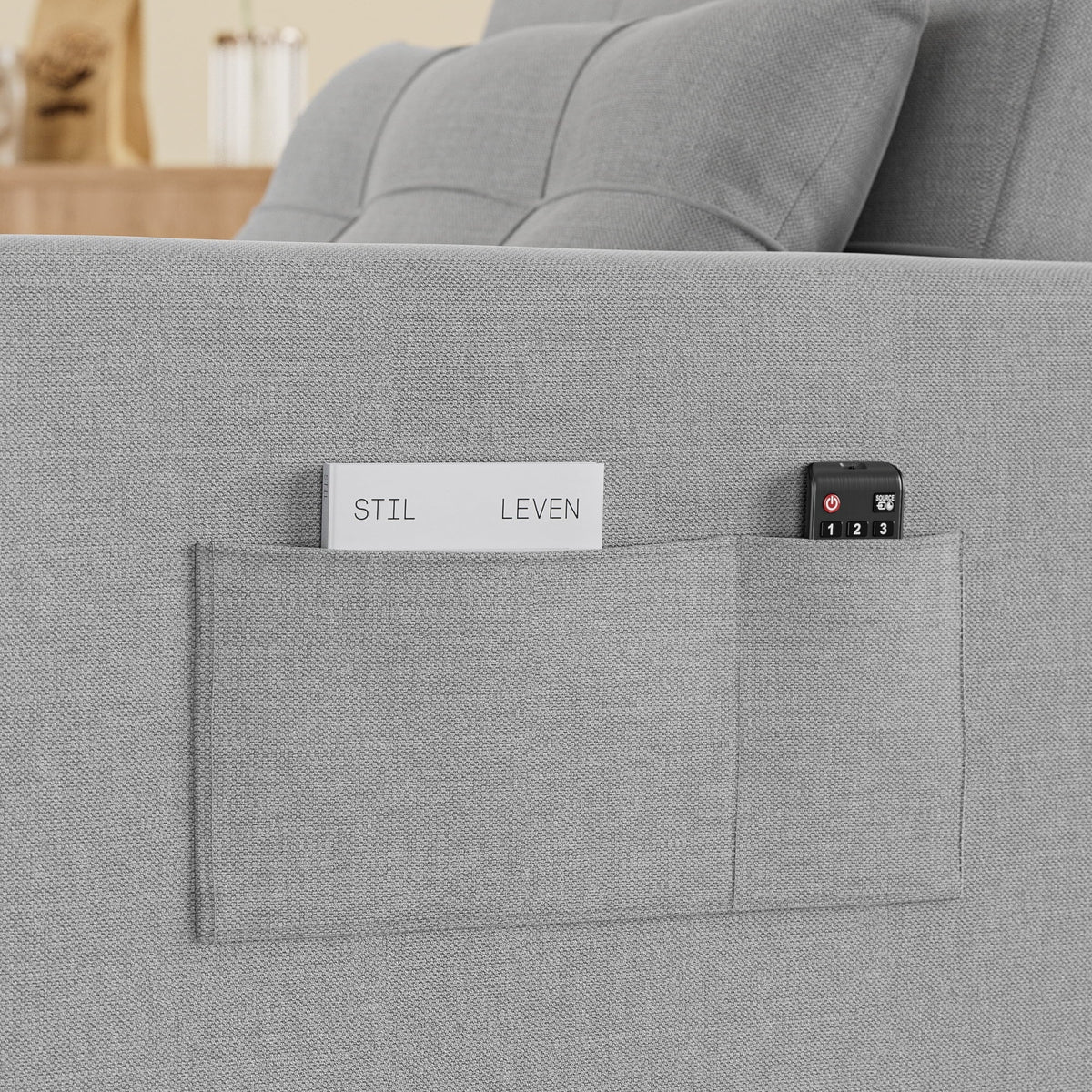 2026 New3 in 1 Convertible Sofa Bed Chair for Living Room, Aiho Sleeper Sofa Bed for Living Room, Dark Gray