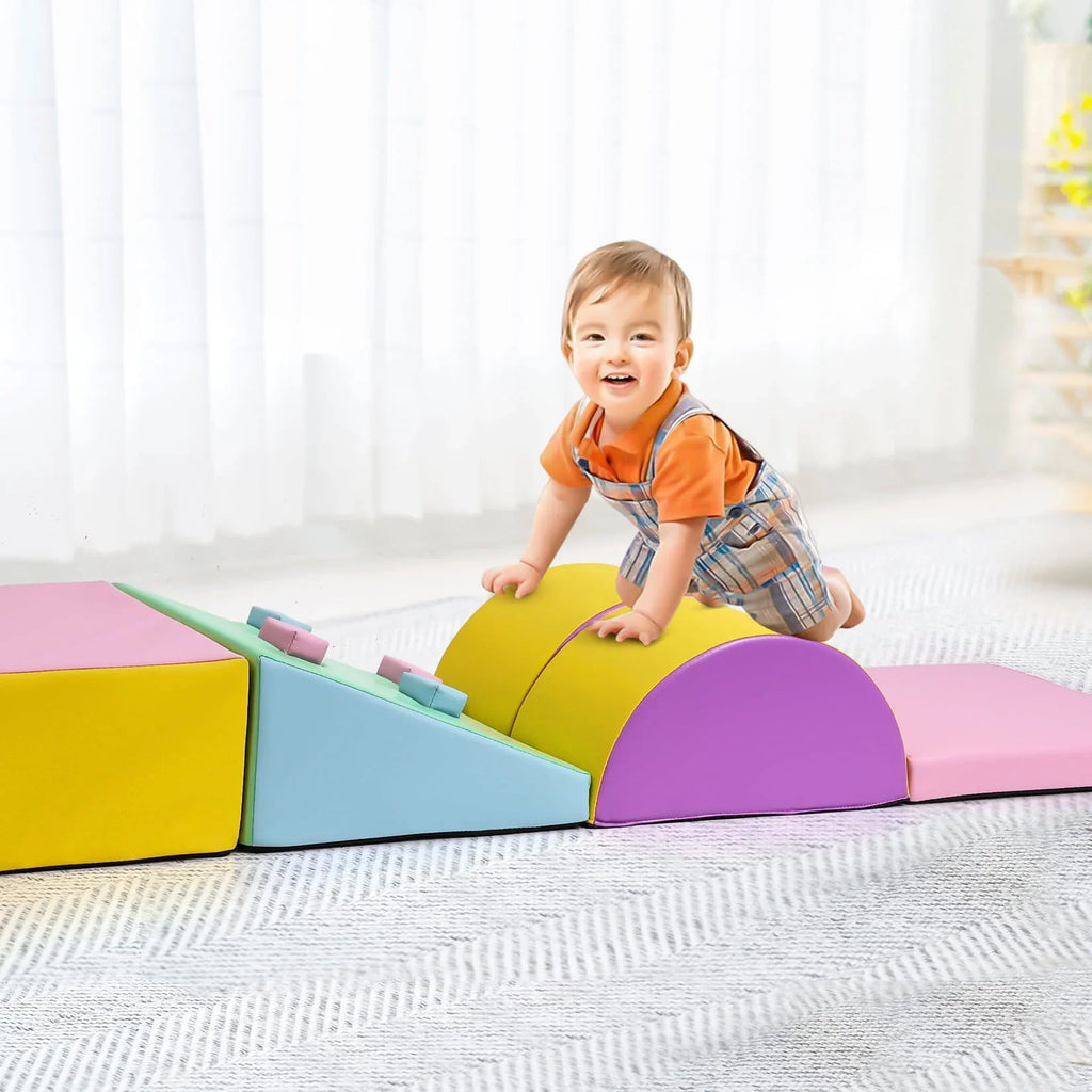 2026 NewSoft Climbing Set,Foam Climbing Blocks for Toddlers, Climbing, Crawling Play Set,5PCS