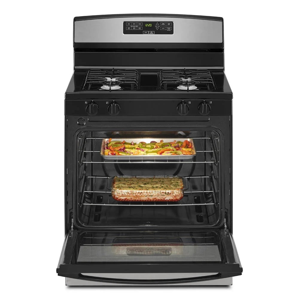 Brand New Amana AGR6303MMS: 30-inch Gas Range in Stainless Steel.