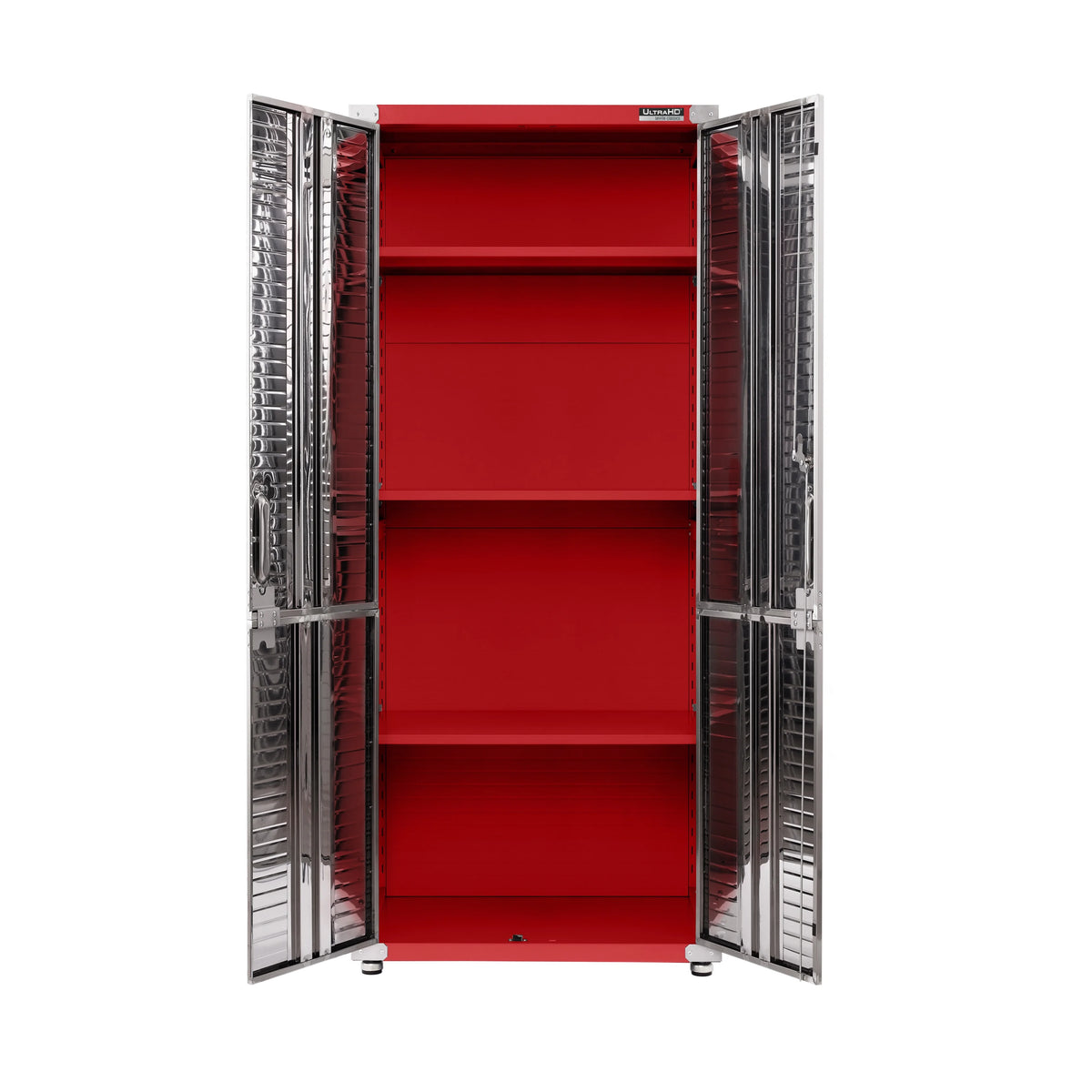 Seville Classics UltraHD Steel Body Lockable Storage Cabinet Organizer Locker Shelving Unit, Graphite, 30" W x 18" D x 72" H