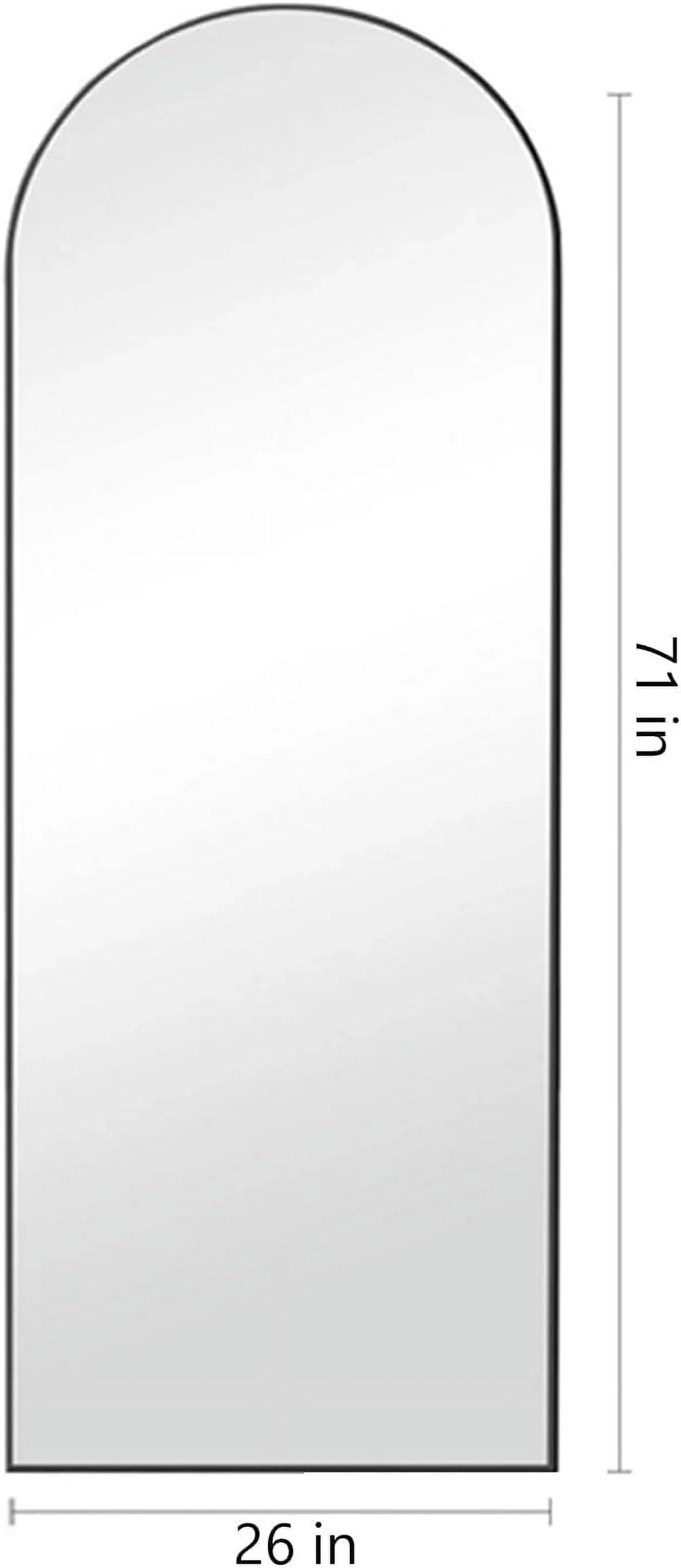2026 NewArched Full Length Mirror, 71"x26" Large Floor Standing Body Mirror with Stand, Gold