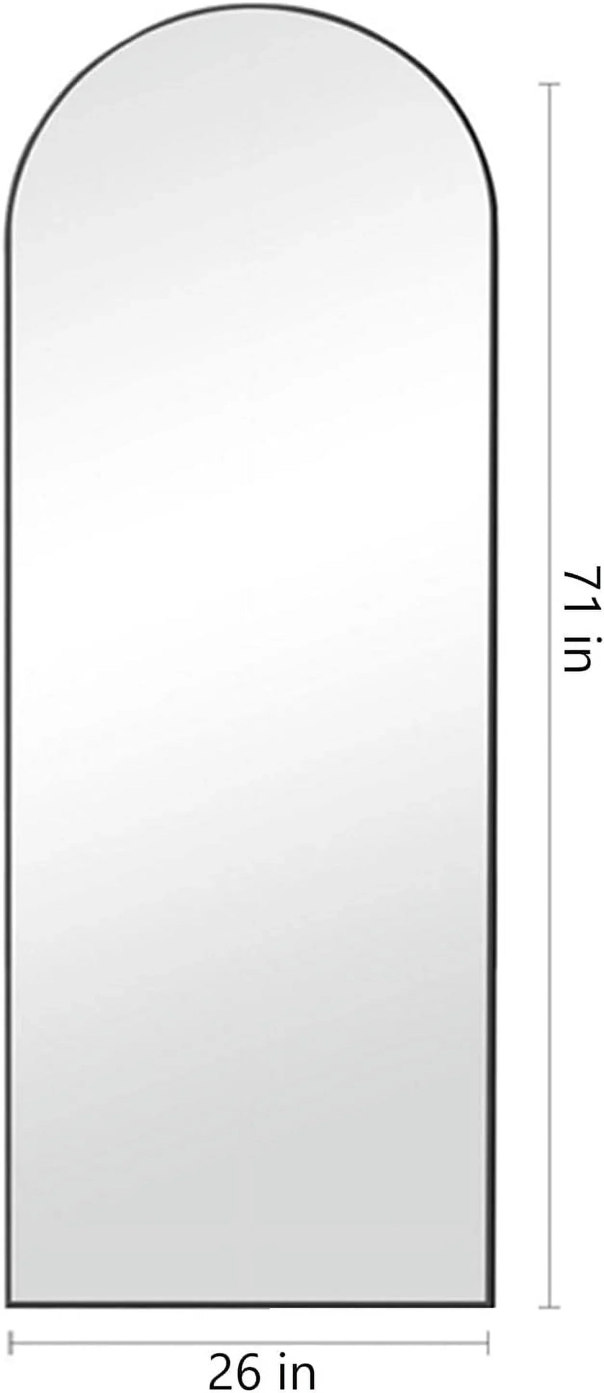 2026 NewArched Full Length Mirror, 71"x26" Large Floor Standing Body Mirror with Stand, Gold
