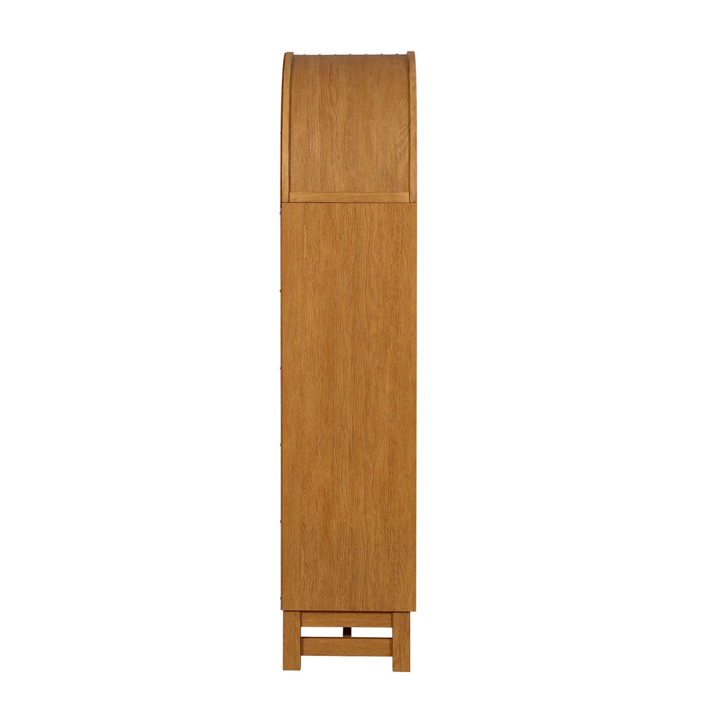 Better Homes & Gardens Juliet Open Arch Bookcase, Rich Black and Light Honey