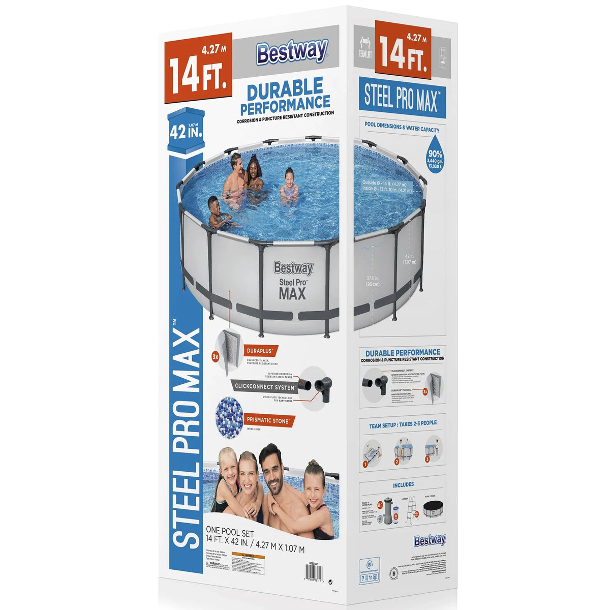 2026 NewBestway Steel Pro MAX 10' x 30" Above Ground Pool Set Round