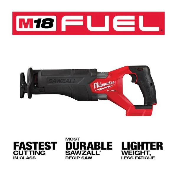 M18 FUEL GEN-2 18V Lithium-Ion Brushless Cordless SAWZALL Reciprocating Saw W/ Oscillating Multi-Tool (Tool-Only)