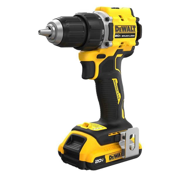 ATOMIC 20-Volt Lithium-Ion Cordless Compact 1/2 in. Drill/Driver Kit with 2.0Ah Battery, Charger and Bag