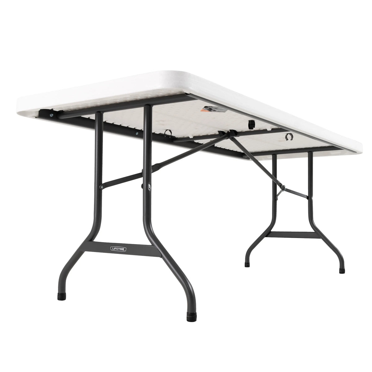 Lifetime 6 ft. Commercial Plastic Folding Banquet Tables 4 Pack (White Granite)