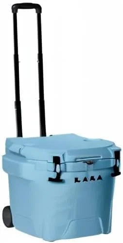 30 Quart Wheeled Hard Cooler Insulated Portable Ice Chest Box Durable, All-Terrain Rolling Cooler for Beach, Drink, Beverage, Boating, Fishing, Camping, and Outdoor Activities