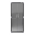 Seville Classics UltraHD Steel Body Lockable Storage Cabinet Organizer Locker Shelving Unit, Graphite, 30" W x 18" D x 72" H