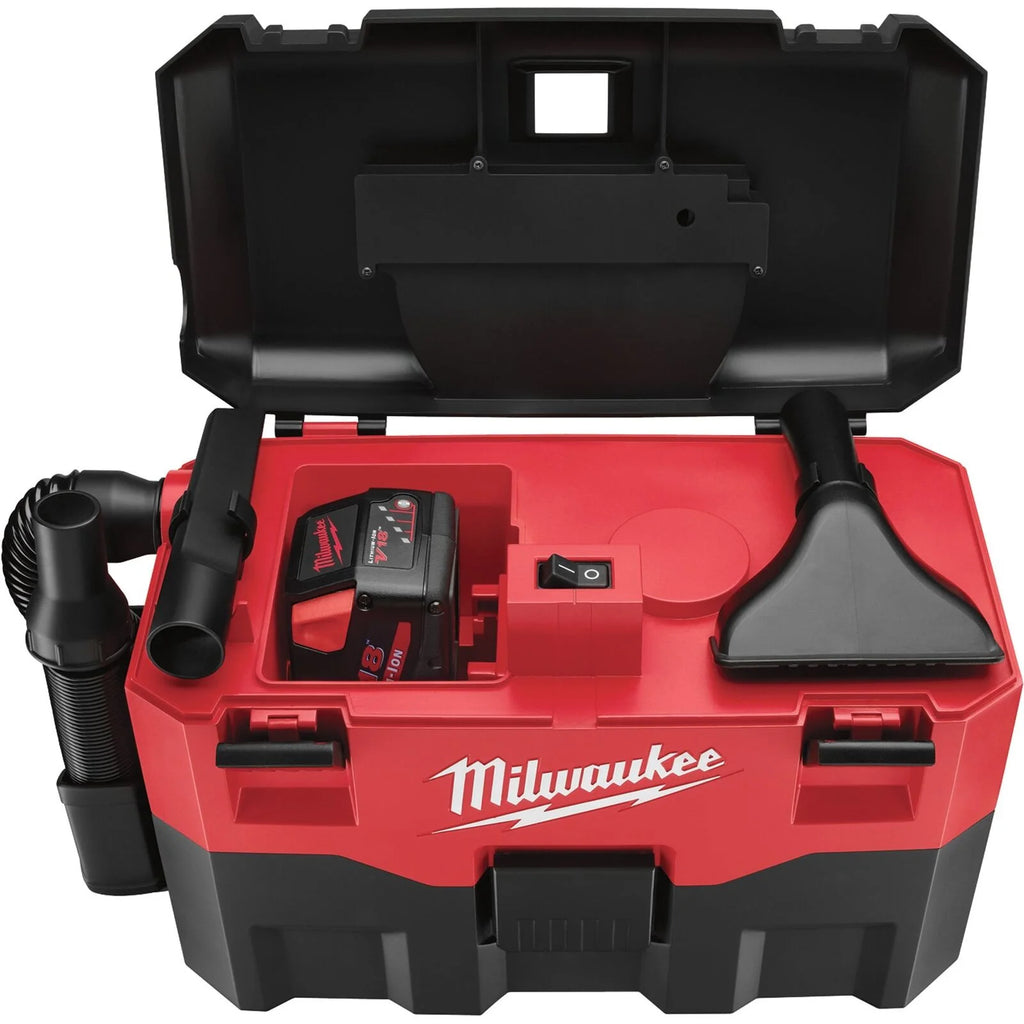 Cordless Wet/Dry Vacuum - Tool Only, Milwaukee M18 Model# 0880-20