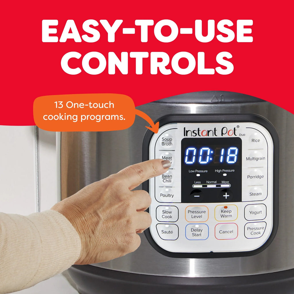 2026 NewInstant Pot 6Qt DUO 7-in-1 Multi-Cooker, Pressure Cook, Slow Cook, & more, Stainless Steel