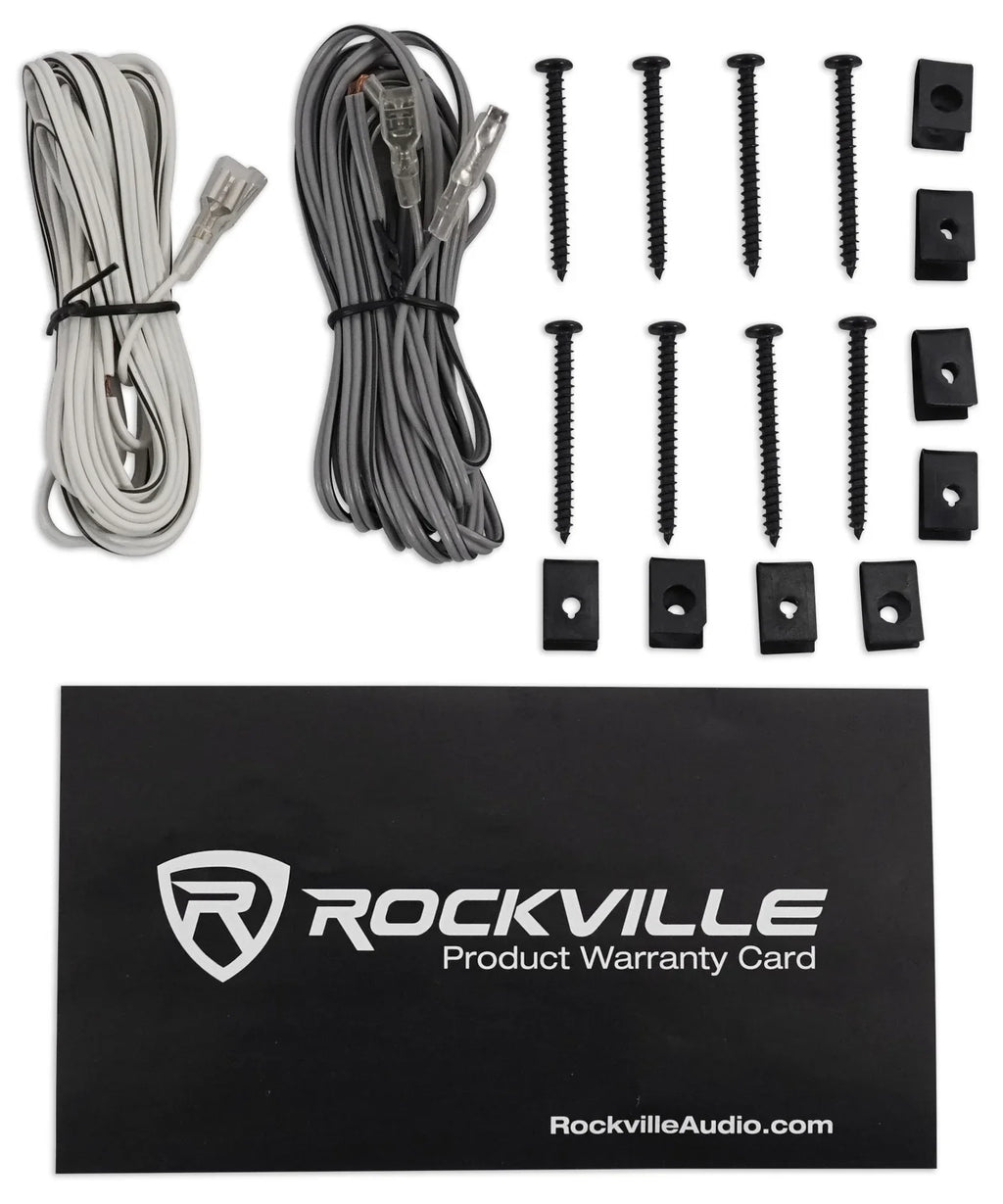 2026 New(4) Rockville RV69.4A 6x9" 1000w 4-Way Car Speakers+Quad Speaker Enclosure Box