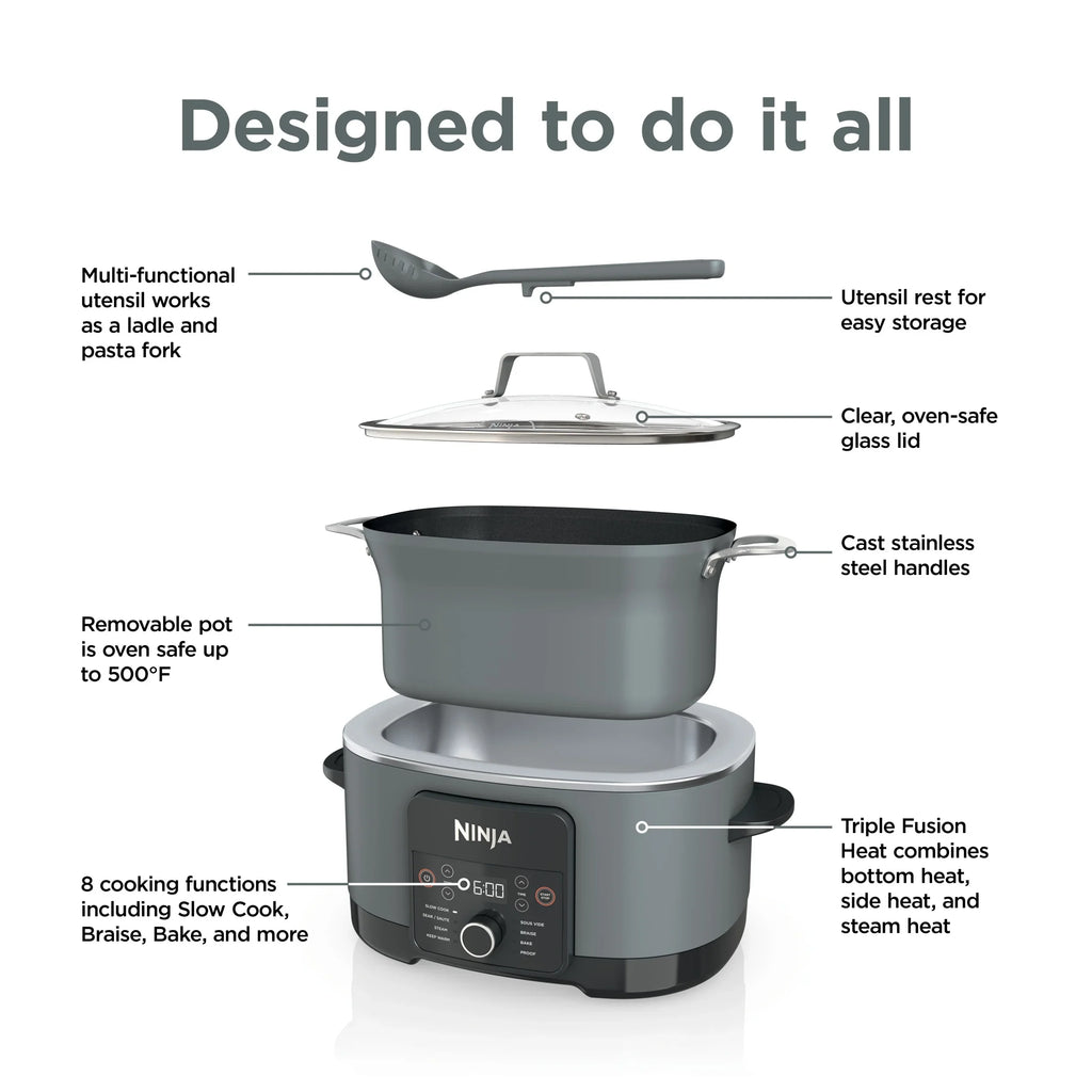 2026 NewNinja Foodi 8.5 Qt PossibleCooker PRO,Gray, MC1001