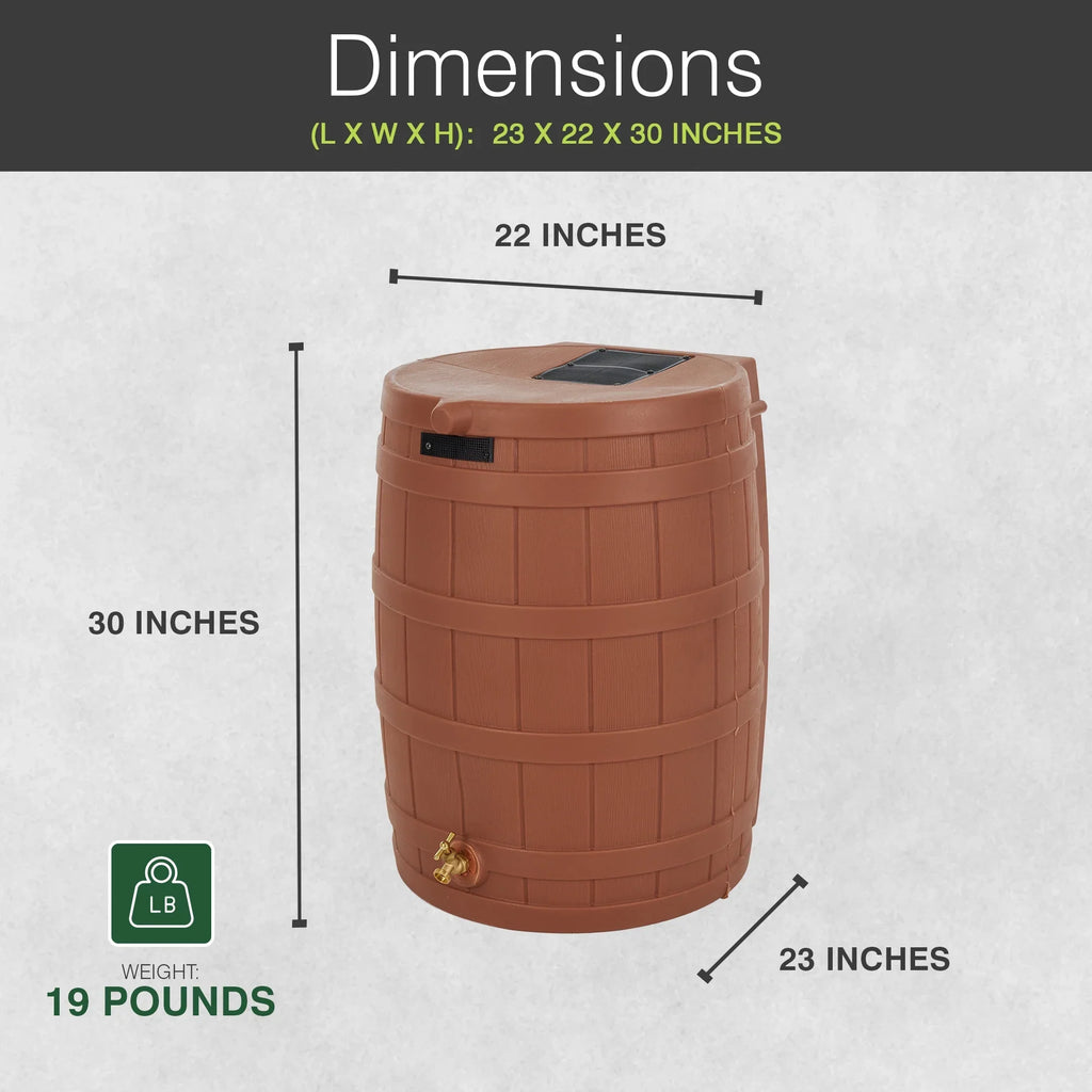 2026 NewGood Ideas Rain Wizard Rain Storage Collection Rain Barrel 50-Gallon