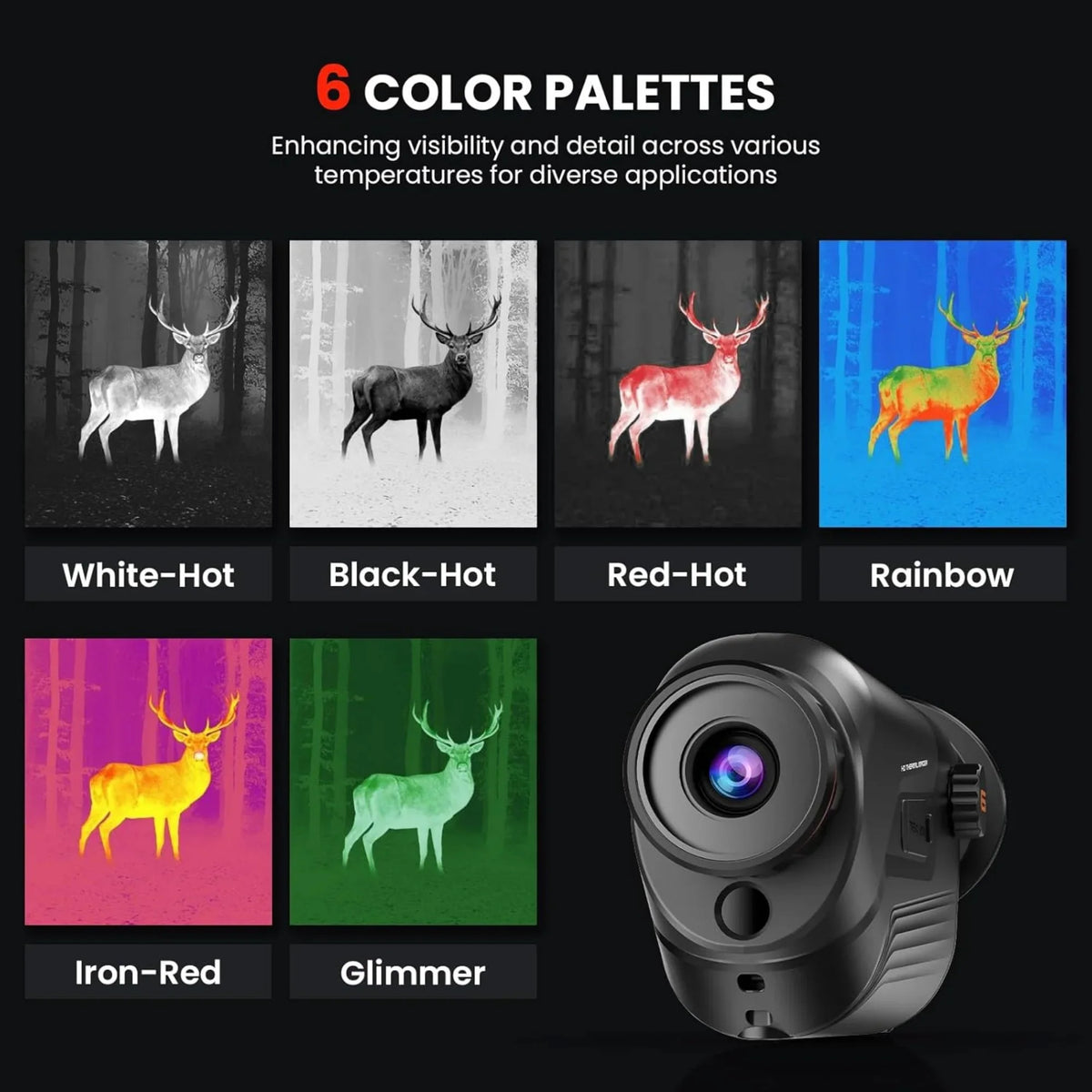 2026 NewGOYOJO Thermal Monocular 256x192 (25 Hz) Thermal Imaging Monoscope Camera for Adults, 10mm Focal Lens Vision Goggles Thermal Scopes for Night Hunting Camping