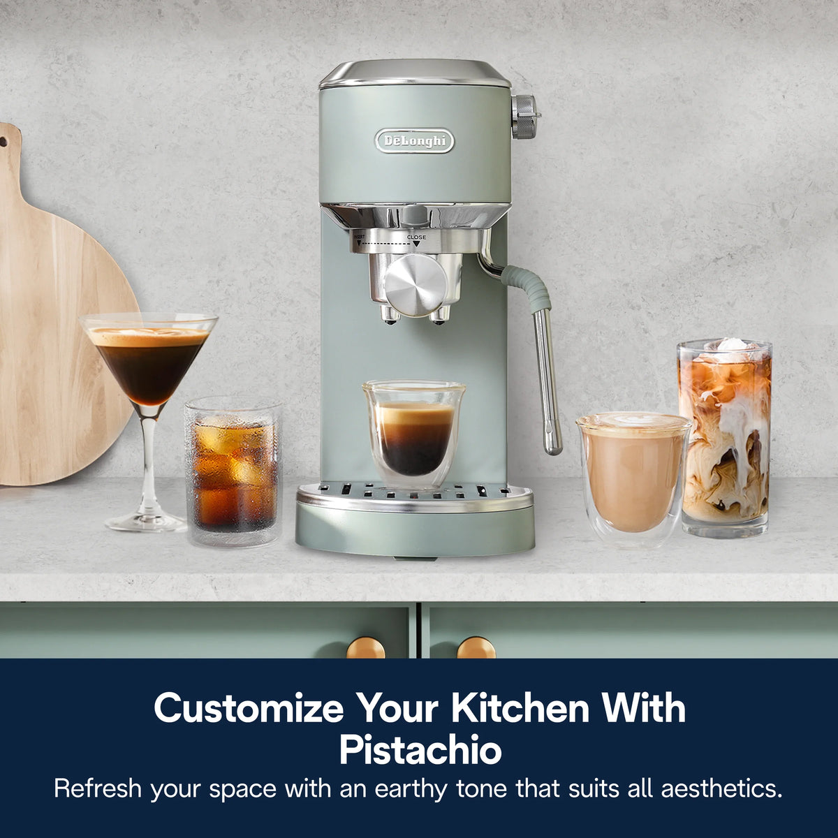 2026 NewDe’Longhi Dedica Duo Espresso Machine, Compact Size with Built in Frother for Latte Art, Brew Espresso, Cold Brew, Lattes & More, Stainless Steel