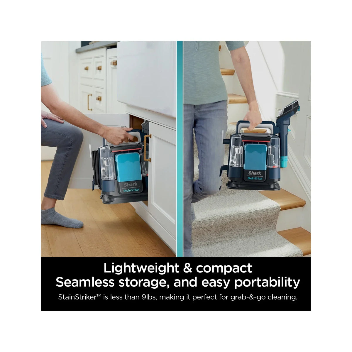2026 NewShark StainStriker Carpet and Upholstery Cleaner, Portable with 2 Tools, 6oz Deep Clean Pro Formula and 12oz OXY Multiplier Formula, PX200 Navy/White