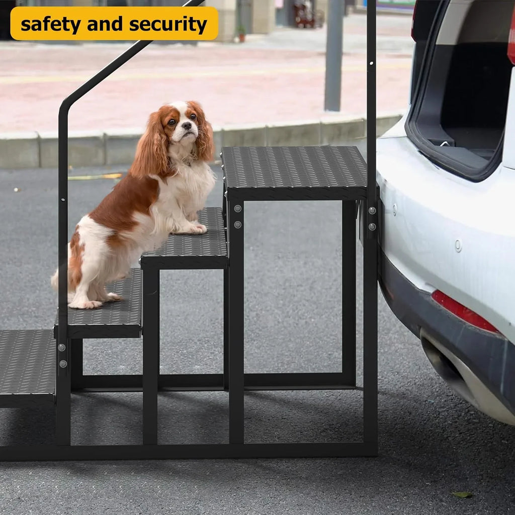 2026 NewGarvee 3 Steps Anti-Slip RV Steps, 26.7 in x 47.9 in, Alloy Steel