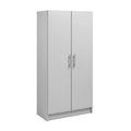 2026 NewPrepac Elite 2 Door Standing Storage Cabinet, Light Gray