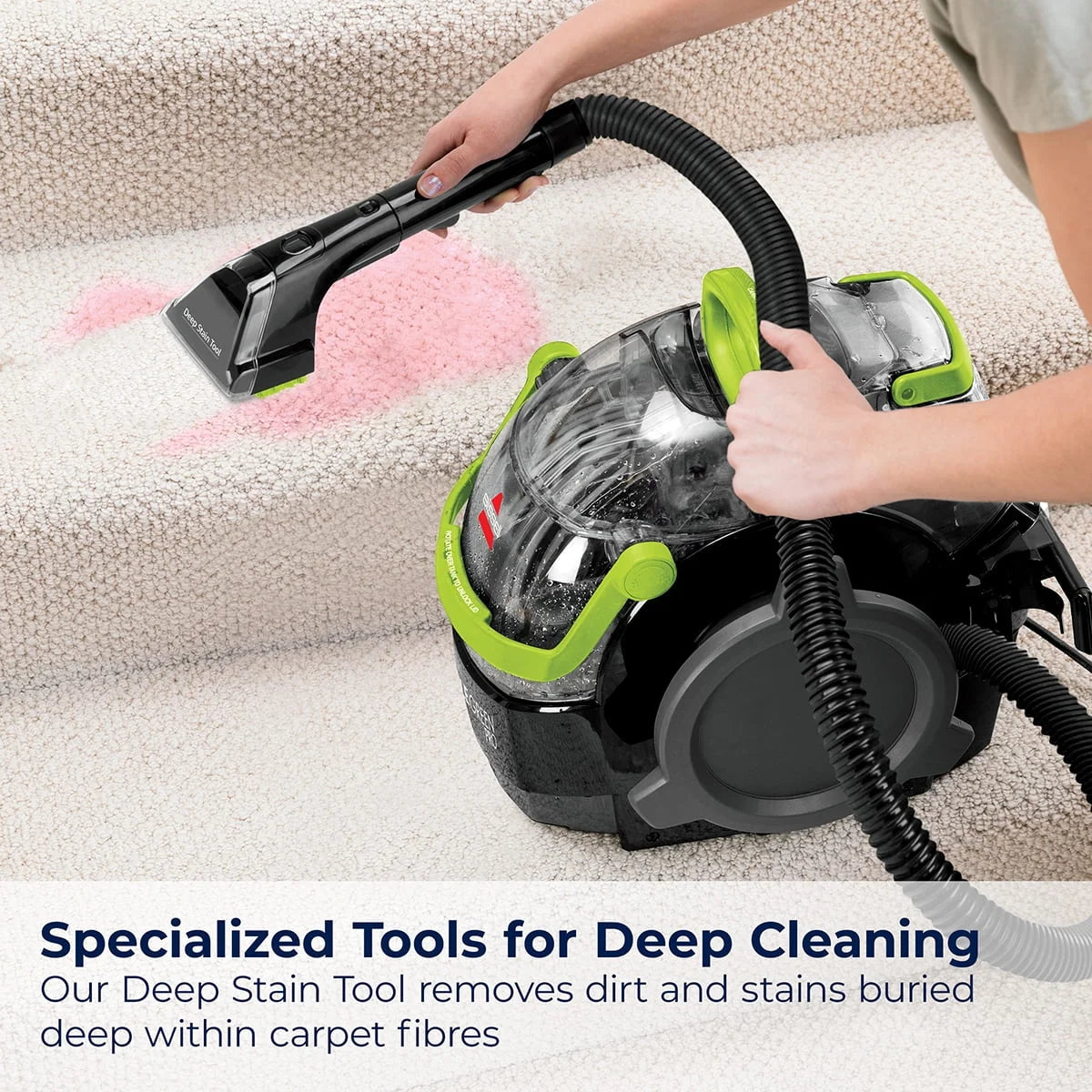 2026 NewBISSELL Little Green Pro Portable Deep Cleaner, for Carpet, Upholstery, and Auto, Compact, Superior Suction, Professional Cleaning, StainProtect Technology, 2505
