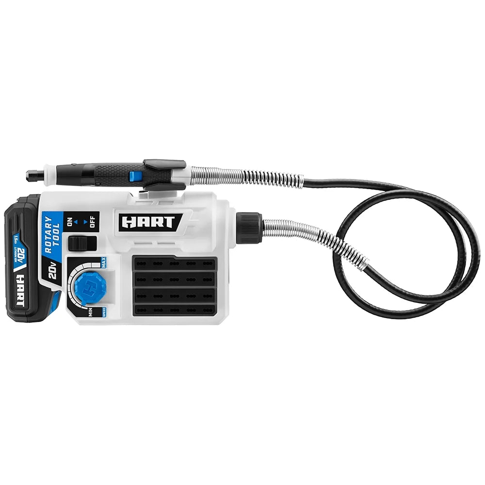 HART 20-Volt Cordless Rotary Tool, (1) 1.5Ah Lithium-Ion Battery