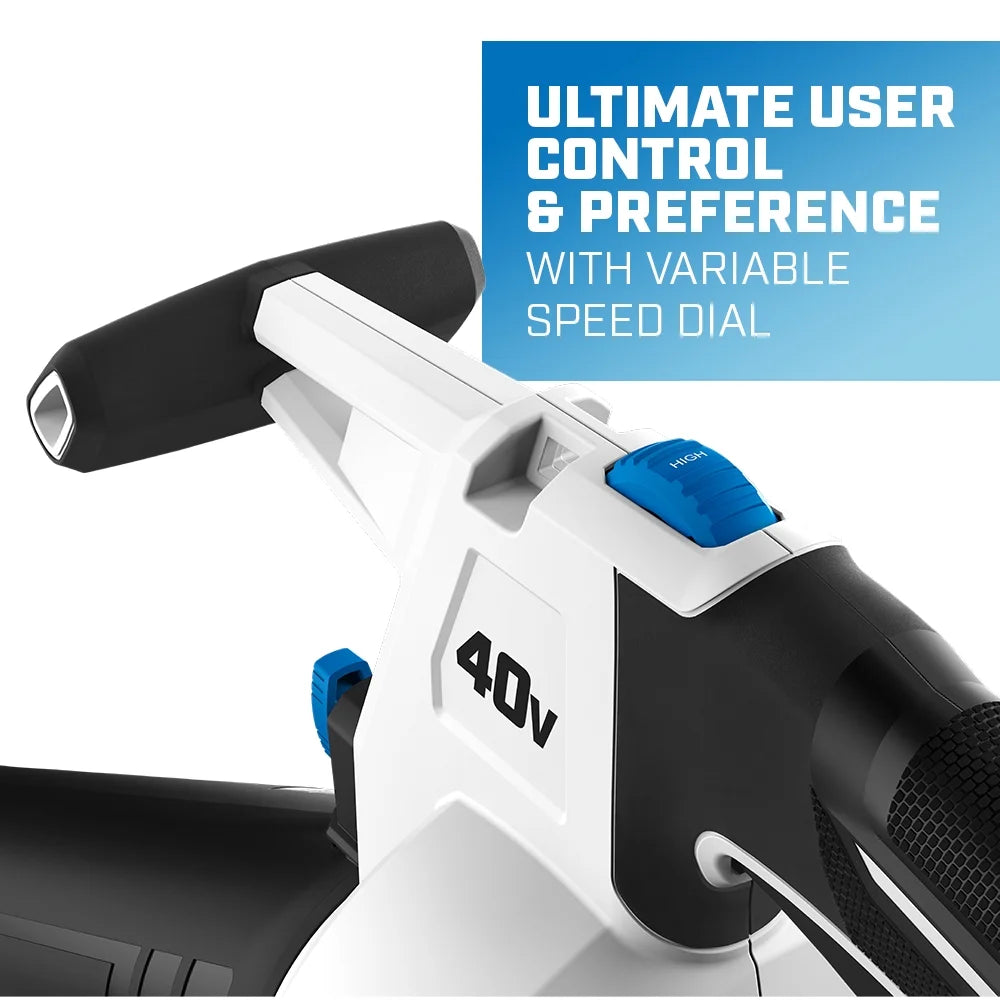 2026 NewHART 40V Cordless Leaf Vacuum Kit, (1) 4.0Ah Lithium-Ion Battery