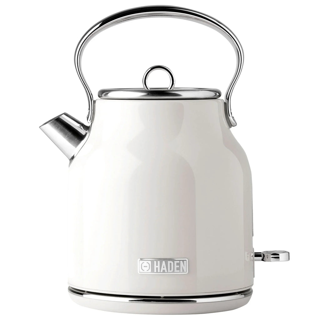 2026 NewHaden Heritage 1500 1.7 Electric Kettle, Matte Black Finish with Copper Accents
