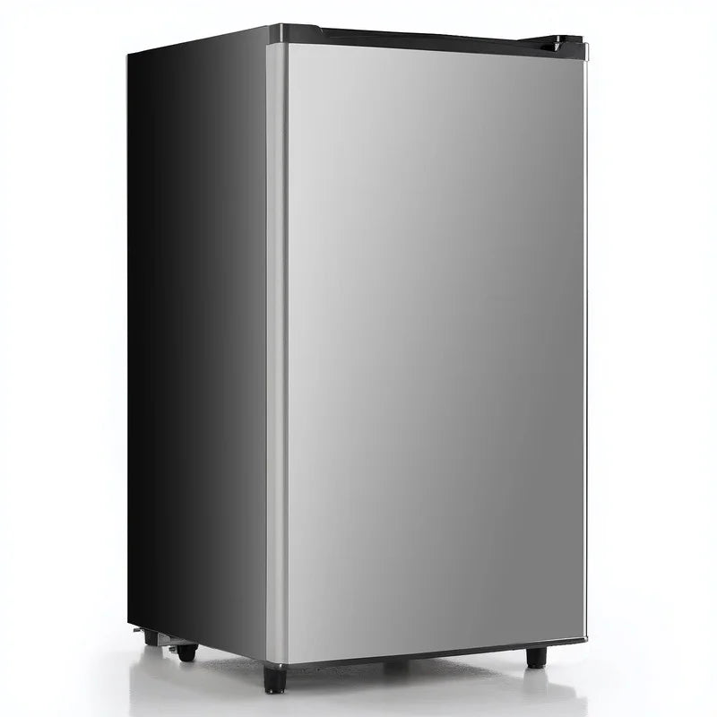 Sybels 3.2 Cu.Ft Mini Fridge with Freezer, Compact Single Door, Adjustable Thermostat & Low Noise, Perfect for Bedroom, Dorm, Office, Black