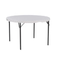 Lifetime 48 inch Round Folding Table, Indoor/Outdoor, Light Commercial Grade, Almond (80874)