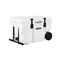 Lifetime 55 qt Bear-Resistant Camping Cooler Wheeled, Premium High Performance, Ice Retention, Hard Cooler, 60 Can Capacity, White (91072)