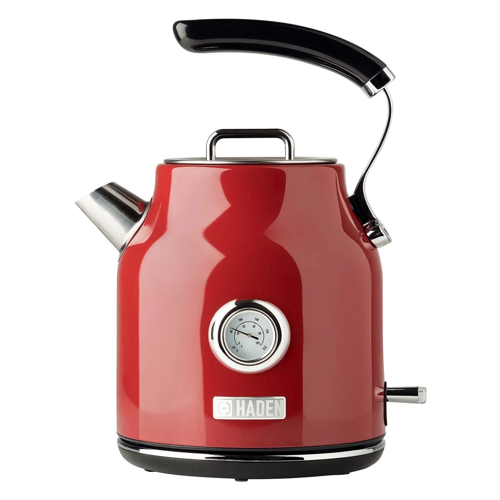 2026 NewHaden Dorset 1.7 Liter Electric Water Kettle with Base, Putty & Chrome