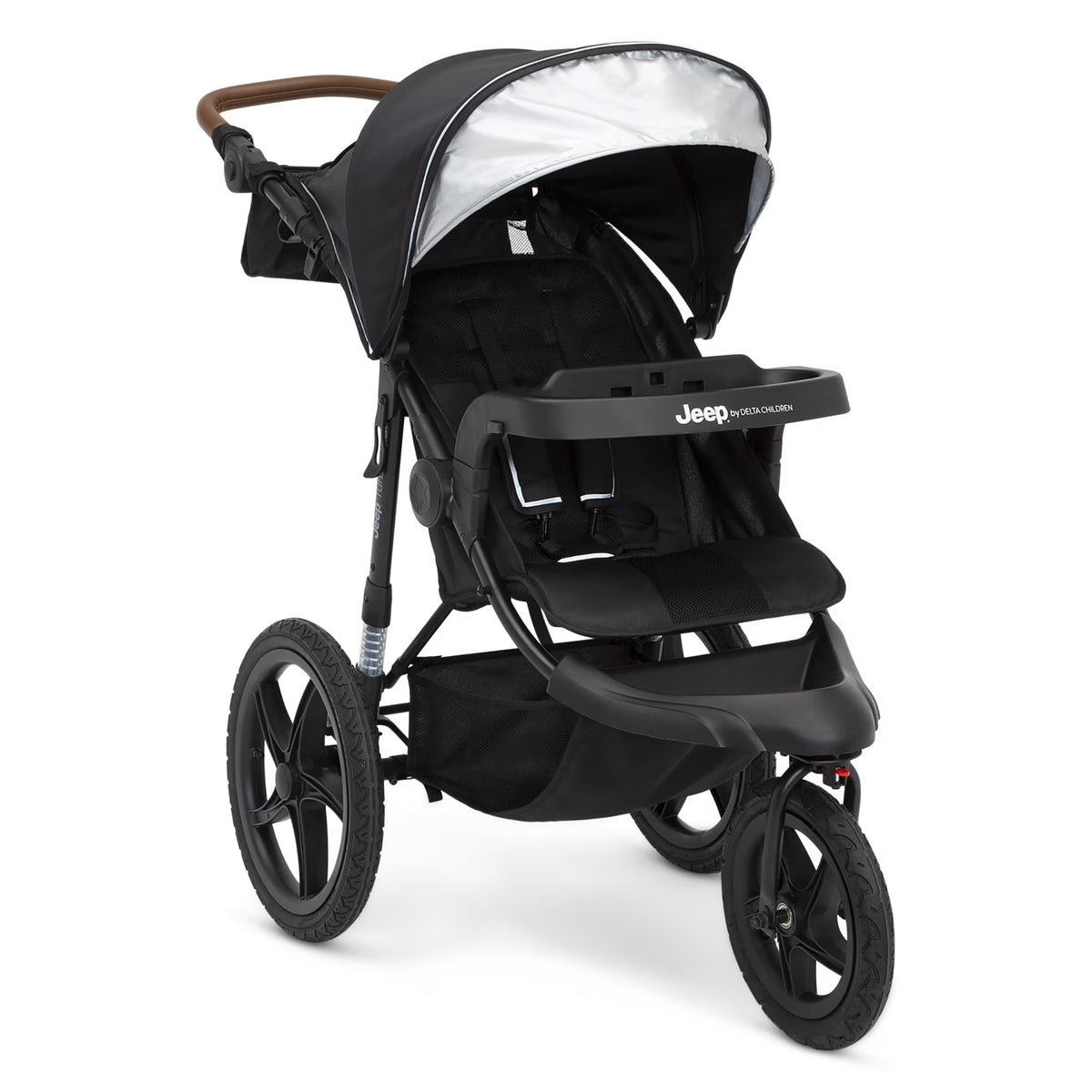 2026 NewJeep TurboGlyde Jogging Stroller by Delta Children, Black