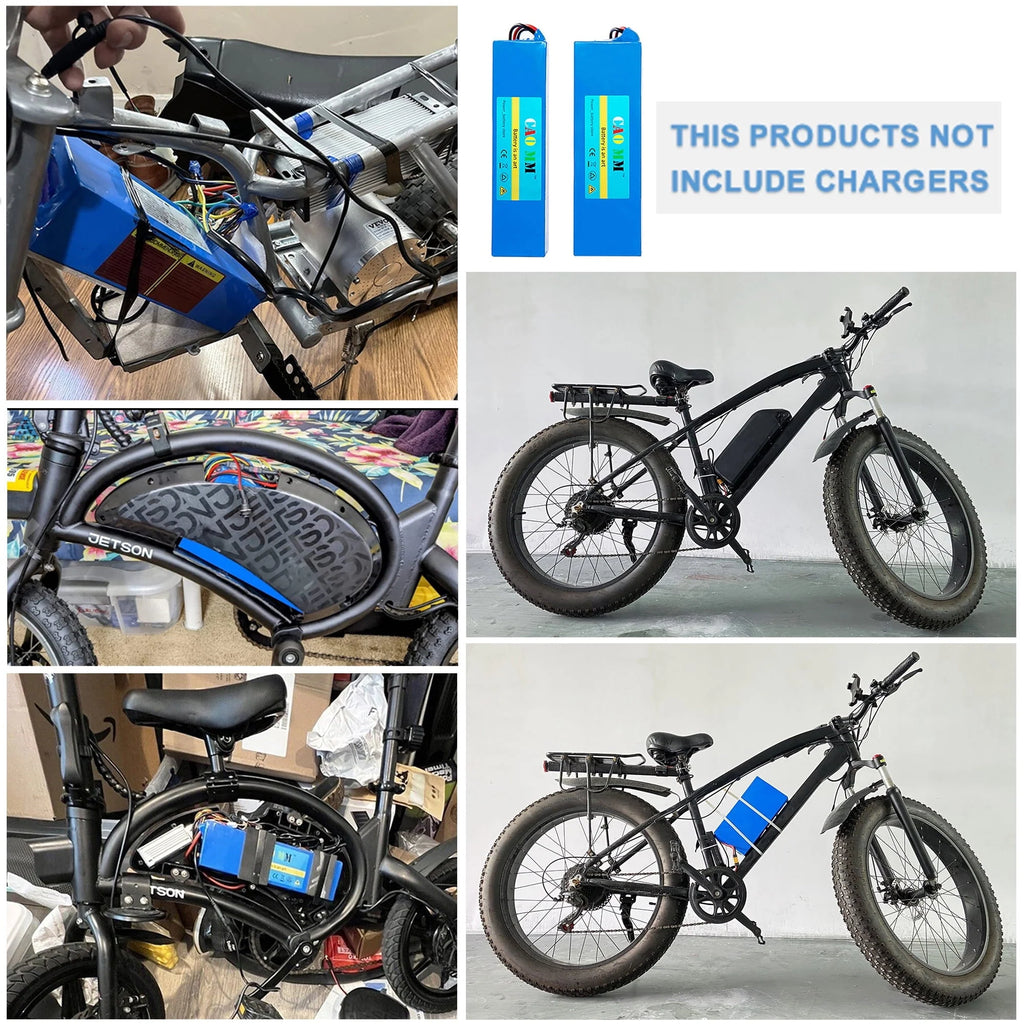 1PC 48V 10Ah Ebike Battery Without Charger Set 48V Lithium Battery for 1000W Electric Bike Tricycle
