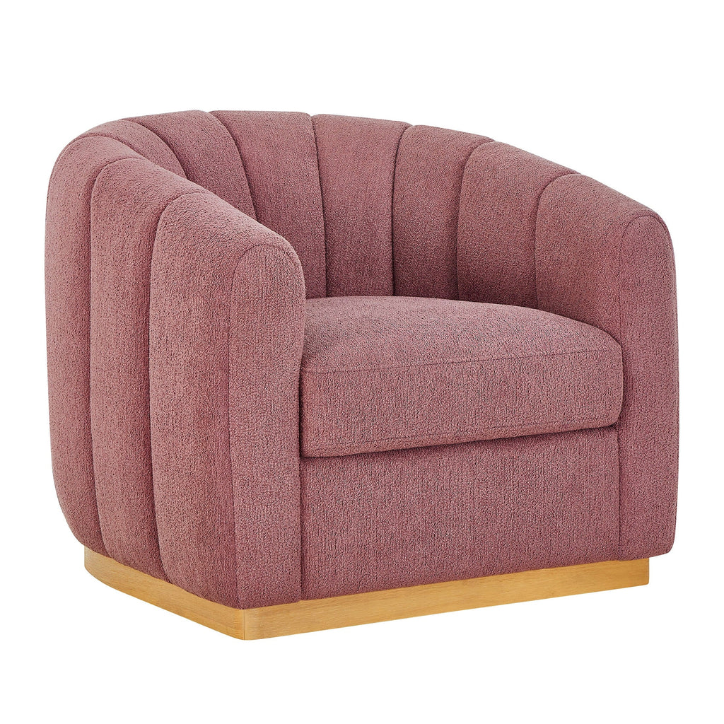 2026 NewBetter Homes & Gardens Lillian Accent Swivel Chair, Cream Linen