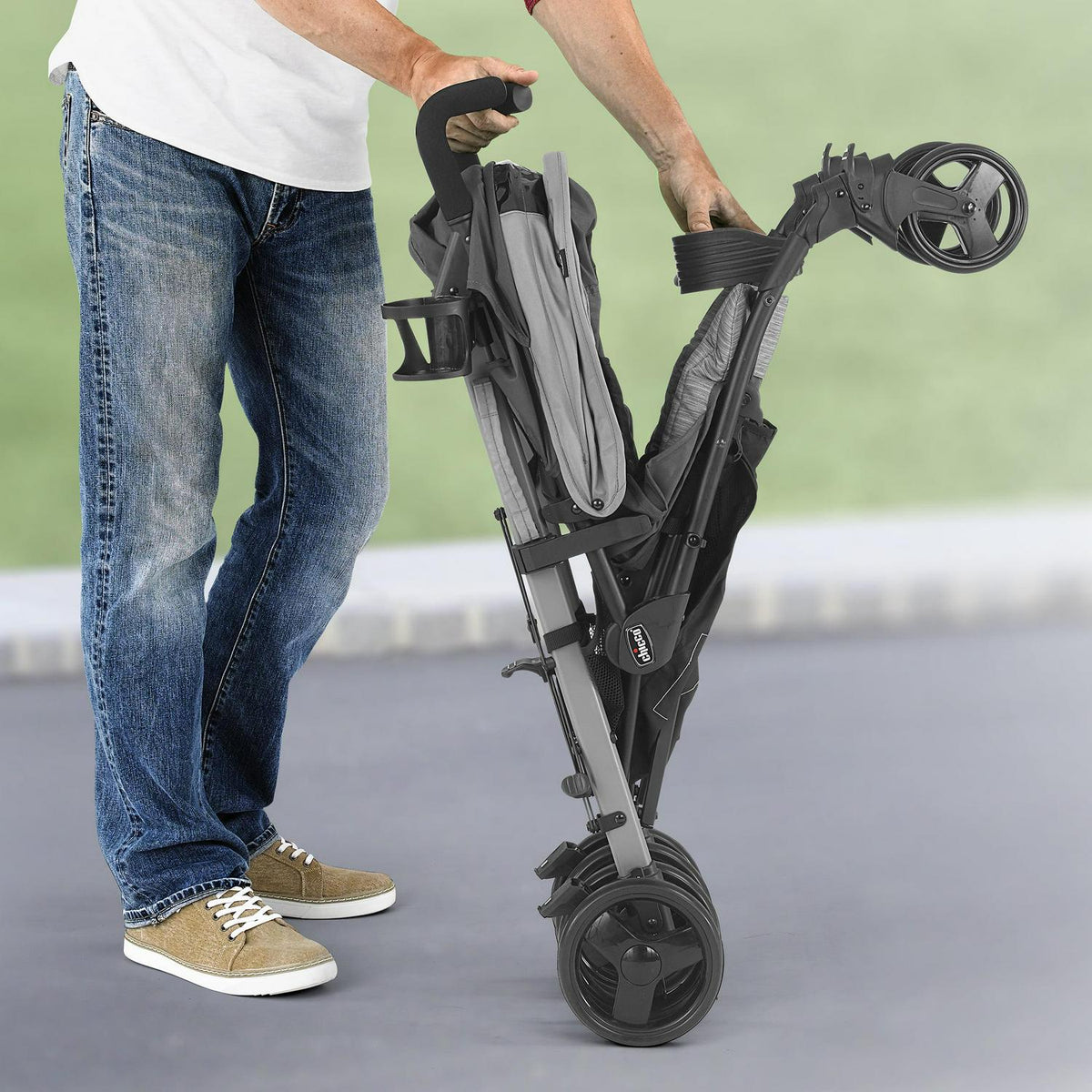 2026 NewChicco Liteway Lightweight Stroller - Moon Grey (Grey/Black)