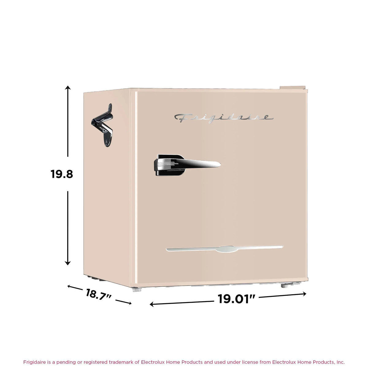 2026 NewFrigidaire 1.6 Cu ft. Retro Compact Refrigerator with Side Bottle Opener, Coral
